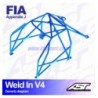 Arco de Seguridad SEAT Ibiza (6L) 3-doors Hatchback WELD IN V4 AST Roll cages AST Roll Cages - 2