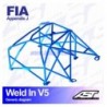 Arco de Seguridad SEAT Ibiza (6L) 3-doors Hatchback WELD IN V5 AST Roll cages