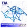 Arco de Seguridad SEAT Ibiza (6L) 3-doors Hatchback MULTIPOINT WELD IN V4 AST Roll cages