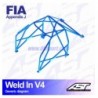 Arco de Seguridad SUBARU BRZ (ZC6) 2-doors Coupe WELD IN V4 AST Roll cages AST Roll Cages - 2