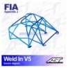 Arco de Seguridad SUBARU BRZ (ZC6) 2-doors Coupe WELD IN V5 AST Roll cages