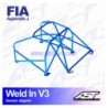 Arco de Seguridad TOYOTA Celica (T185) 3-doors Coupe WELD IN V3 AST Roll cages