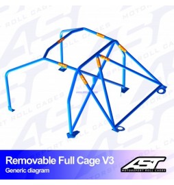 Arco de Seguridad TOYOTA MR-2 (W20) 2-doors Roadster REMOVABLE FULL CAGE V3 AST Roll cages