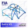 Arco de Seguridad VW Golf (Mk2) 3-doors Hatchback BOLT IN V3 AST Roll cages
