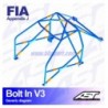 Arco de Seguridad VW Golf (Mk2) 3-doors Hatchback BOLT IN V3 AST Roll cages AST Roll Cages - 2