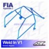 Arco de Seguridad VW Golf (Mk2) 3-doors Hatchback WELD IN V1 AST Roll cages AST Roll Cages - 2