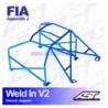 Arco de Seguridad VW Golf (Mk2) 3-doors Hatchback WELD IN V2 AST Roll cages