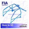 Arco de Seguridad VW Golf (Mk2) 3-doors Hatchback WELD IN V2 AST Roll cages AST Roll Cages - 2