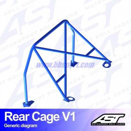 Arco Trasero VW Golf (Mk3) 3-doors Hatchback REAR CAGE V1 AST Roll cages