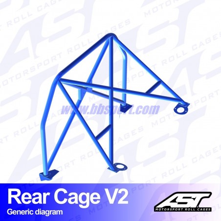Arco Trasero VW Golf (Mk3) 3-doors Hatchback REAR CAGE V2 AST Roll cages