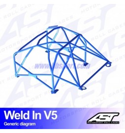 Arco de Seguridad BMW (F30) 3-Series 4-doors Sedan RWD WELD IN V5 AST Roll cages