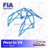 Arco de Seguridad HONDA Civic (FN) 3-doors Hatchback WELD IN V4 AST Roll cages AST Roll Cages - 2