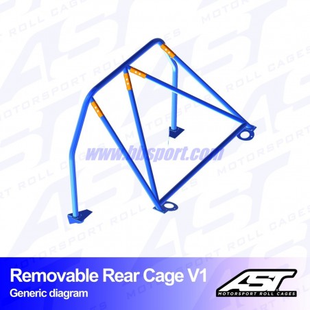 Arco Trasero TOYOTA MR-2 (W30) 2-doors Roadster REMOVABLE REAR CAGE V1 AST Roll cages