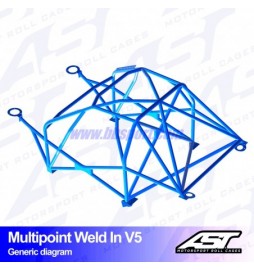 Arco de Seguridad MAZDA RX-7 (FD) 3-doors Coupe MULTIPOINT WELD IN V5 AST Roll cages