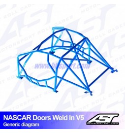 Arco de Seguridad BMW (E30) 3-Series 5-doors Touring AWD WELD IN V5 NASCAR-door para drift AST Roll cages