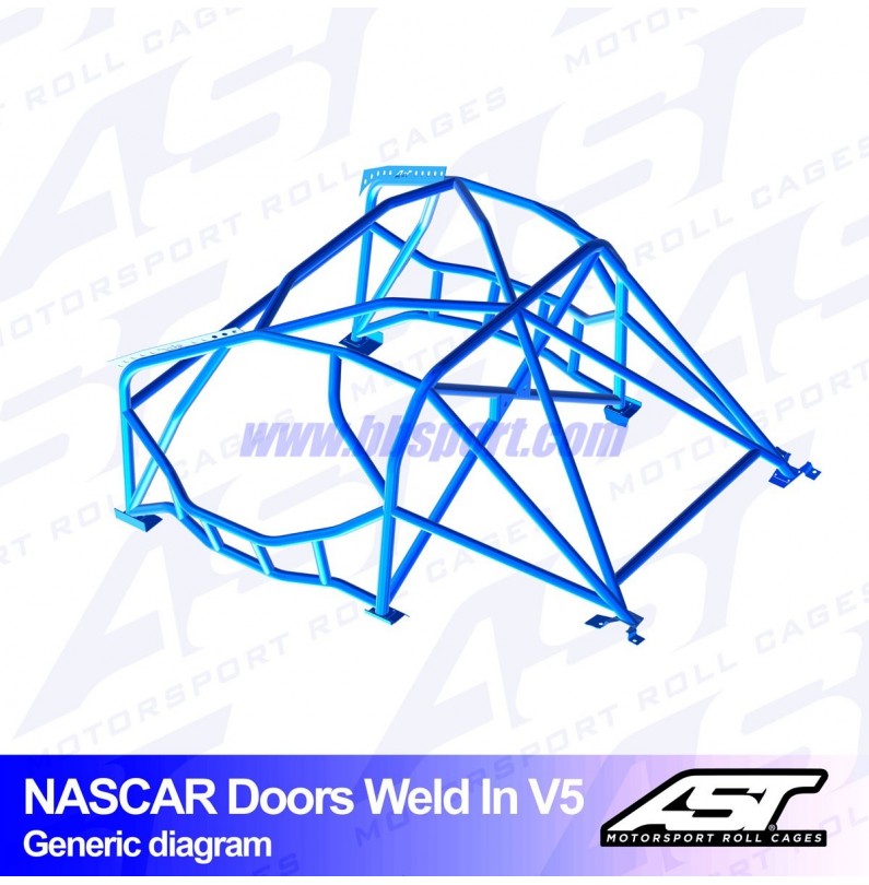Arco de Seguridad BMW 1-Series (E87) 5-doors Hatchback RWD WELD IN V5 NASCAR-door para drift AST Roll cages