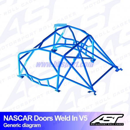 Arco de Seguridad SUBARU BRZ (ZC6) 2-doors Coupe WELD IN V5 NASCAR-door para drift AST Roll cages