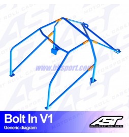 Arco de Seguridad VW Golf (Mk4) 3-doors Hatchback 4Motion BOLT IN V1 AST Roll cages AST Roll Cages - 2