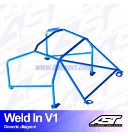 Arco de Seguridad VW Golf (Mk4) 3-doors Hatchback 4Motion WELD IN V1 AST Roll cages