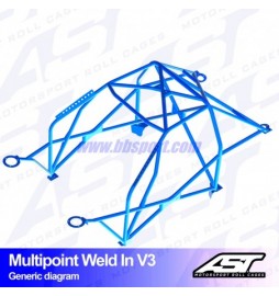 Arco de Seguridad VW Golf (Mk4) 3-doors Hatchback 4Motion MULTIPOINT WELD IN V3 AST Roll cages AST Roll Cages - 2