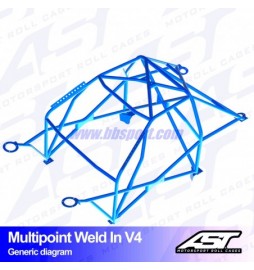 Arco de Seguridad VW Golf (Mk4) 3-doors Hatchback 4Motion MULTIPOINT WELD IN V4 AST Roll cages AST Roll Cages - 2