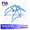 Arco de Seguridad NISSAN MICRA (K11) 3-doors Hatchback WELD IN V3 AST Roll cages AST Roll Cages - 2