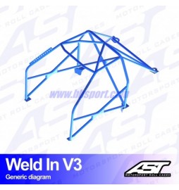 Arco de Seguridad Lexus IS (XE10) 4-door Sedan WELD IN V3 AST Roll cages AST Roll Cages - 2