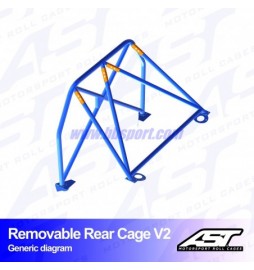 Arco Trasero PORSCHE BOXTER (986) 2-door Roadster REMOVABLE REAR CAGE V2 AST Roll cages