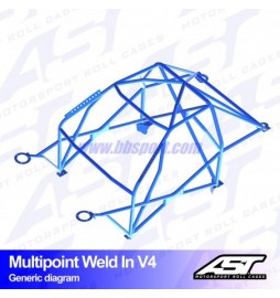 Arco de Seguridad PORSCHE BOXTER (986) 2-door Roadster MULTIPOINT WELD IN V4 AST Roll cages AST Roll Cages - 2