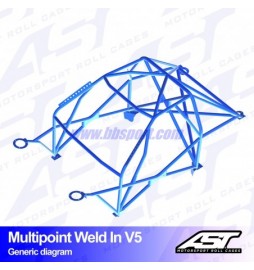 Arco de Seguridad PORSCHE BOXTER (986) 2-door Roadster MULTIPOINT WELD IN V5 AST Roll cages AST Roll Cages - 2