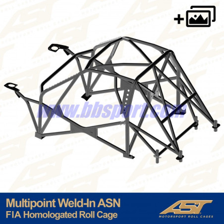 Arco de Seguridad PEUGEOT 106 (Phase 1/2) 3-doors Hatchback MULTIPOINT ASN/FIA AST Roll cages