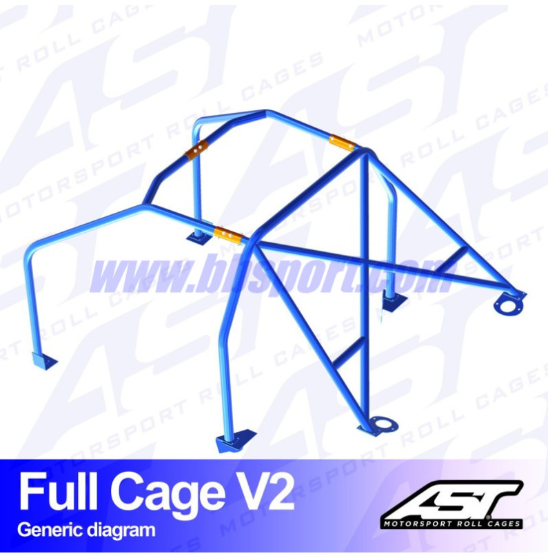 Arco de Seguridad AUDI Coupé (B2) 2-doors Coupé FWD FULL CAGE V2 AST Roll cages