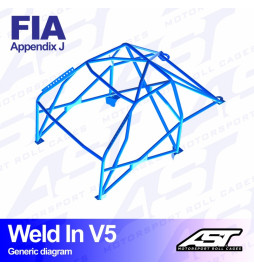 Arco de Seguridad AUDI Coupé (B2) 2-doors Coupé FWD WELD IN V5 AST Roll cages