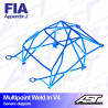 Arco de Seguridad BMW (E36) 3-Series 4-doors Sedan RWD MULTIPOINT WELD IN V4 AST Roll cages