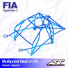 Arco de Seguridad BMW (E36) 3-Series 4-doors Sedan RWD MULTIPOINT WELD IN V5 AST Roll cages
