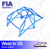 Arco de Seguridad BMW (E36) 3-Series 2-doors Coupe RWD WELD IN V5 AST Roll cages
