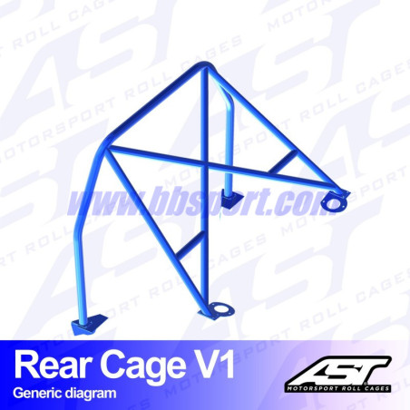 Arco Trasero AUDI Coupé (B2) 2-doors Coupé FWD REAR CAGE V1 AST Roll cages