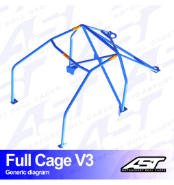 Arco de Seguridad AUDI Coupé (B2) 2-doors Coupé FWD FULL CAGE V3 AST Roll cages