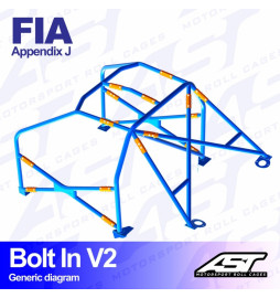 Arco de Seguridad AUDI Coupé (B2) 2-doors Coupé FWD BOLT IN V2 AST Roll cages