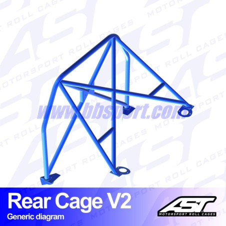 Arco Trasero AUDI Coupé (B2) 2-doors Coupé FWD REAR CAGE V2 AST Roll cages