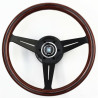 Nardi Deep Corn Steering Wheel, Wood, Black Spokes, 75 mm Dish, Ø35 cm