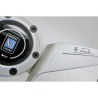 Nardi Novantesimo 90th Anniversary Steering Wheel, Black Leather, White Spokes, Ø35.5 cm, White Center Ring with Screws at Sight