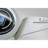 Nardi Novantesimo 90th Anniversary Steering Wheel, Black Leather, White Spokes, Ø35.5 cm, White Center Ring