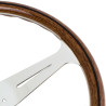 Nardi Classic ND39 Steering Wheel, Wood, Chrome Spokes, 40 mm Dish