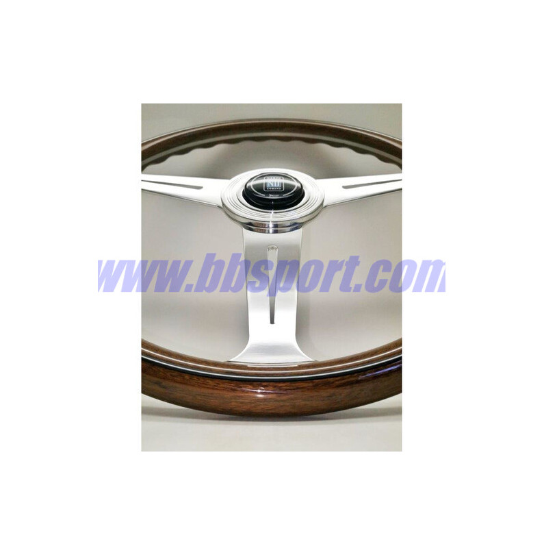 Nardi Classic ND36 Steering Wheel, Wood, Chrome Spokes, 25 mm Dish