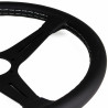 Nardi Classic ND39 Steering Wheel, Black Leather, Black Spokes, Grey Stitching, 30 mm Dish
