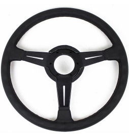 Nardi Classic ND36 Steering Wheel, Black Leather, Black Spokes, Black Stitching, 25 mm Dish