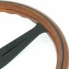 Nardi Classic ND39 Steering Wheel, Wood, Black Inlay, Black Spokes, 30 mm Dish
