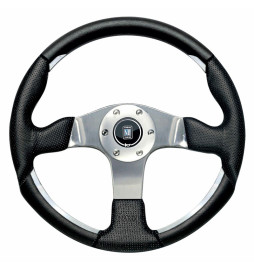 Nardi ND1 Steering Wheel, Black Perforated Leather, Chrome Spokes, Ø35 cm