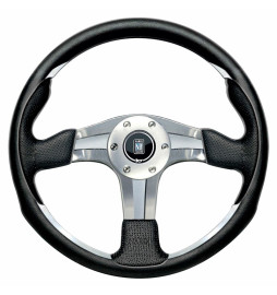 Nardi ND4 Steering Wheel, Black Leather, Chrome Spokes, Ø35 cm
